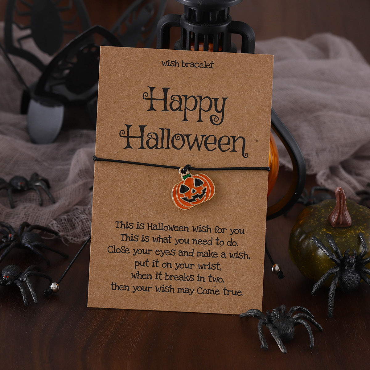 Wholesale  Series Pumpkin Ghost Skull Braided Bracelet